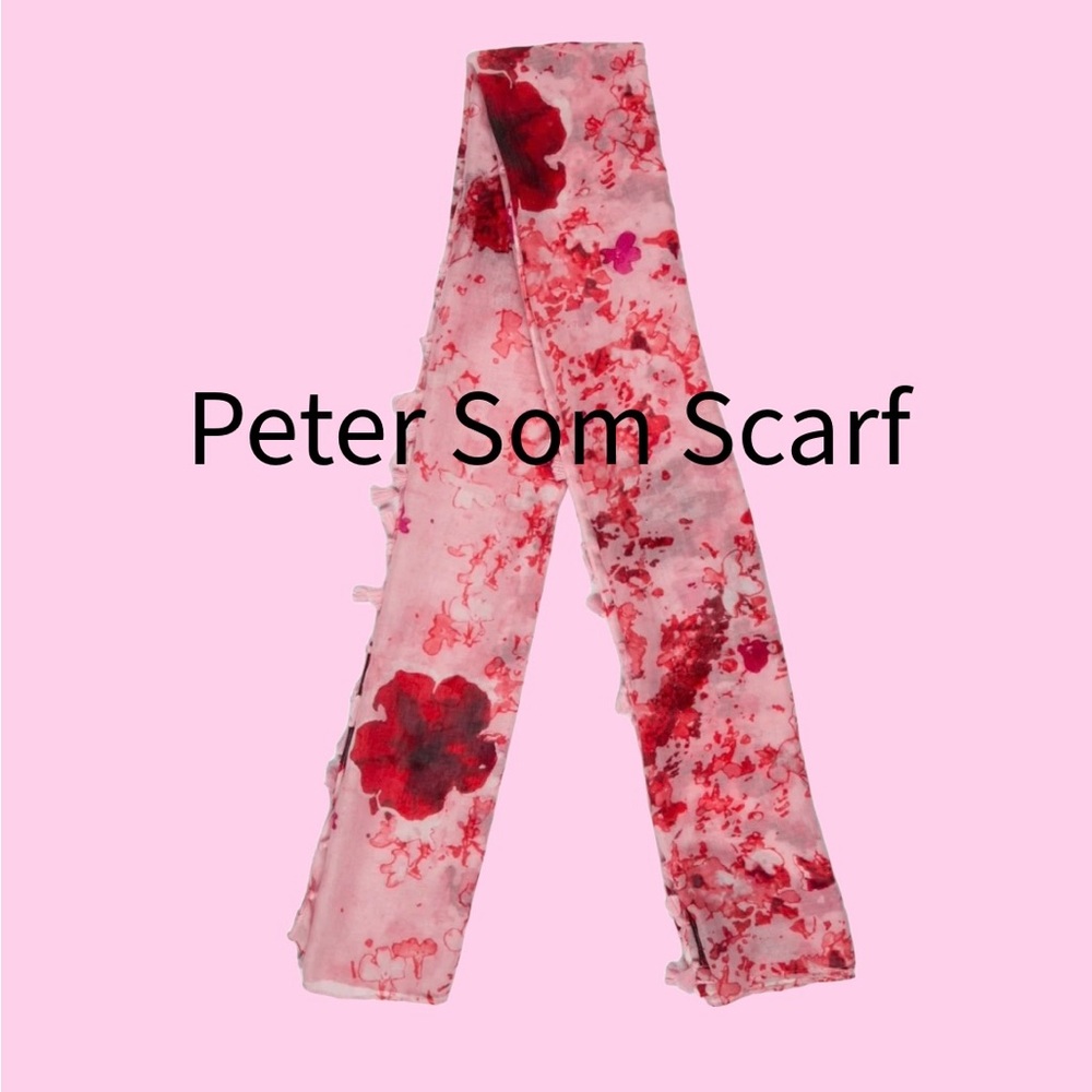 🌺Beautiful Pink Scarf w/ Pink Tassels by Peter Som🌺